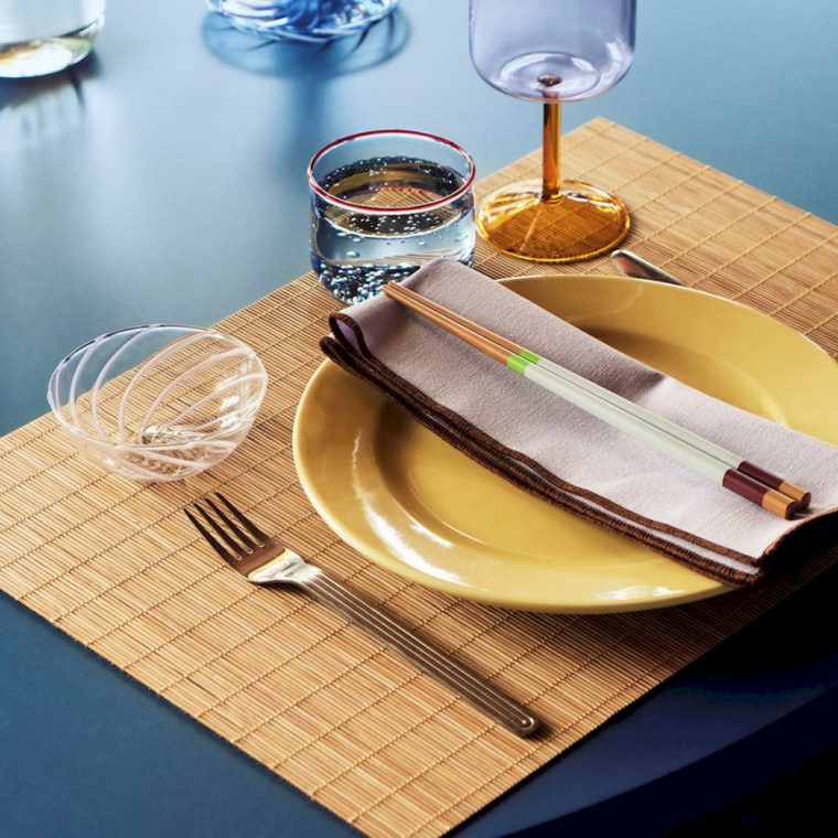 Bamboo Place Mat- Set of 2 Natural￼